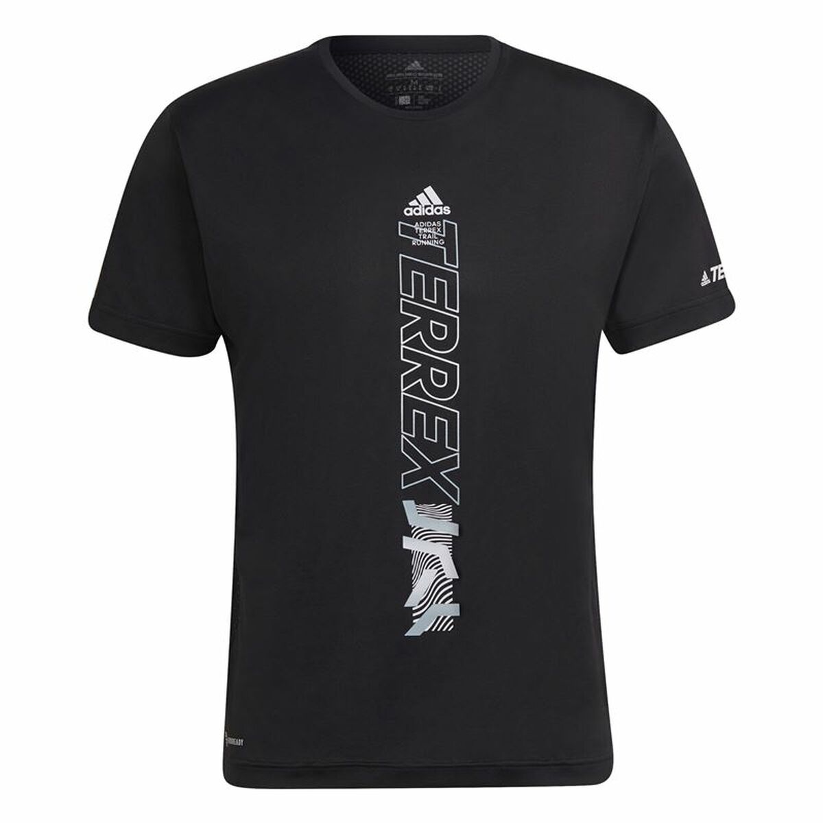 Men’s Short Sleeve T-Shirt Adidas Agravic Black/XS