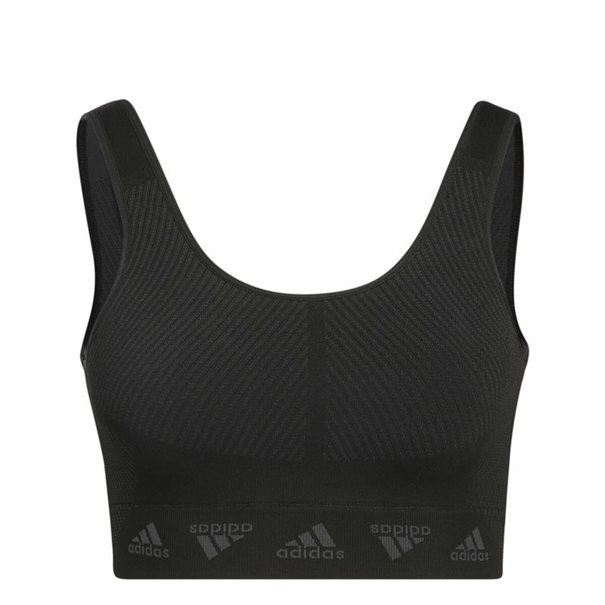 Sports Bra Adidas Aeroknit Black/XS