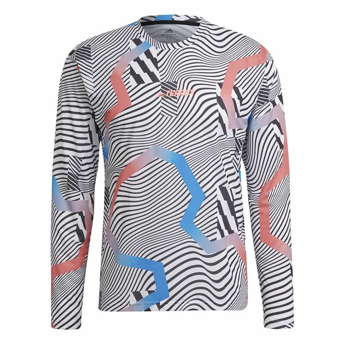 Men’s Long Sleeve T-Shirt Adidas Terrex Primeblue Trail White/XS