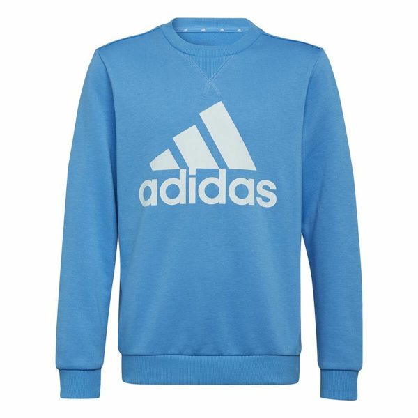 Hoodless Sweatshirt for Girls Adidas Essentials Blue/5-6 Years - Image 2