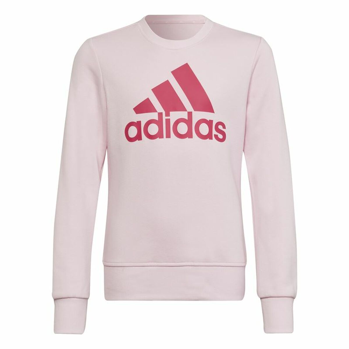 Hoodless Sweatshirt for Girls Adidas Essentials Light Pink/5-6 Years