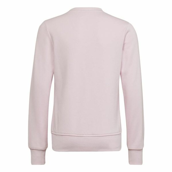 Hoodless Sweatshirt for Girls Adidas Essentials Light Pink/5-6 Years - Image 6