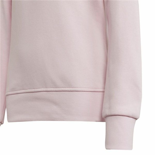 Hoodless Sweatshirt for Girls Adidas Essentials Light Pink/5-6 Years - Image 4
