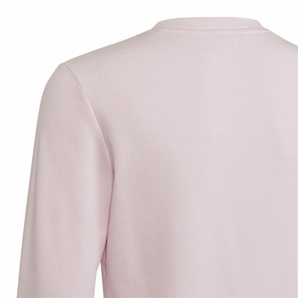 Hoodless Sweatshirt for Girls Adidas Essentials Light Pink/5-6 Years - Image 3