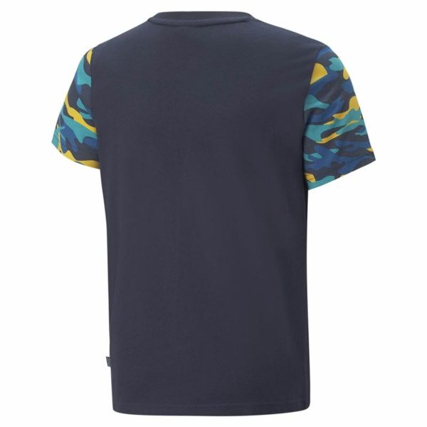 Child's Short Sleeve T-Shirt Puma Essentials+ Camouflage Kids Black/5-6 Years - Image 2
