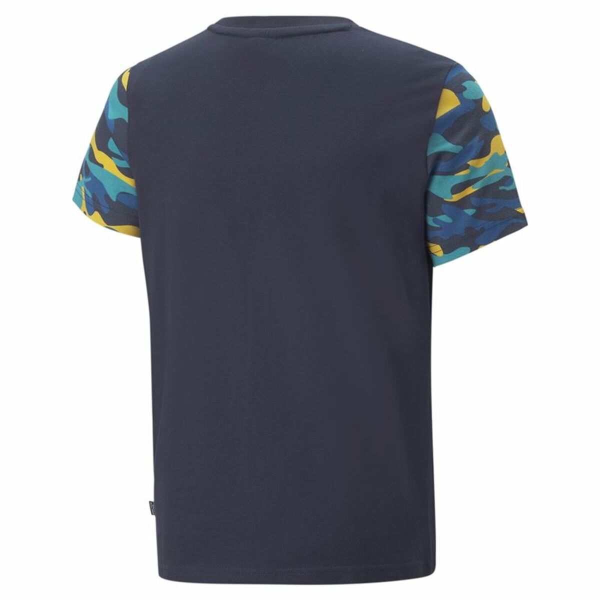 Child's Short Sleeve T-Shirt Puma Essentials+ Camouflage Kids Black/5-6 Years