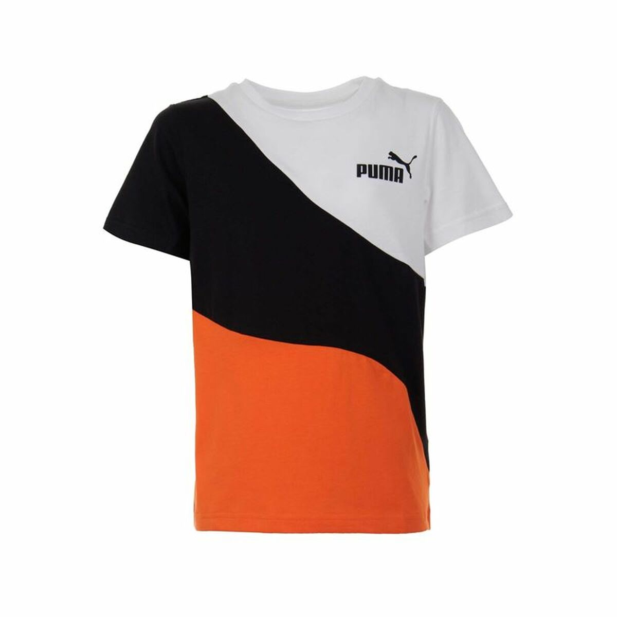 Children’s Short Sleeve T-Shirt Puma Power Cat  Black/5-6 Years