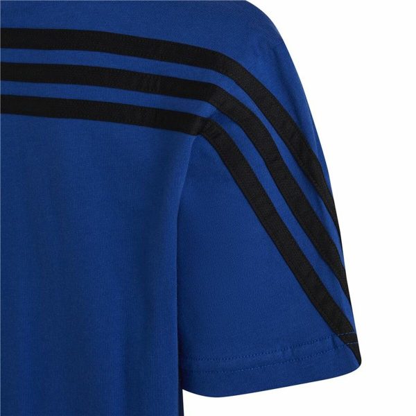 Child's Short Sleeve T-Shirt Adidas Spider-Man Blue/5-6 Years - Image 4