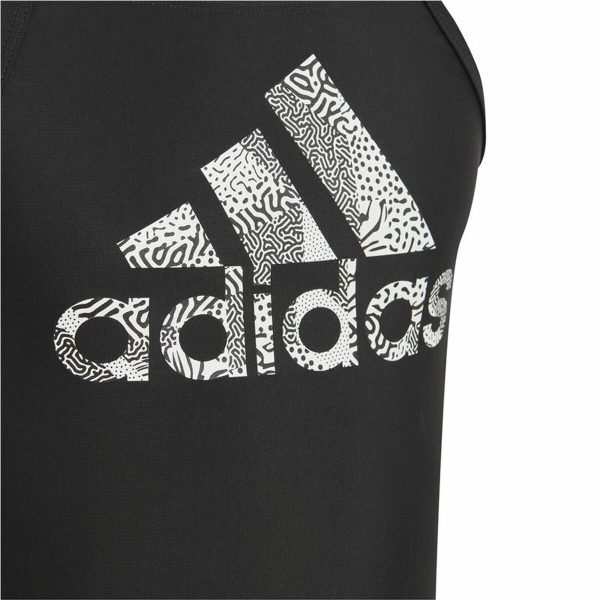 Swimsuit for Girls Adidas Big Logo Black/5-6 Years - Image 4