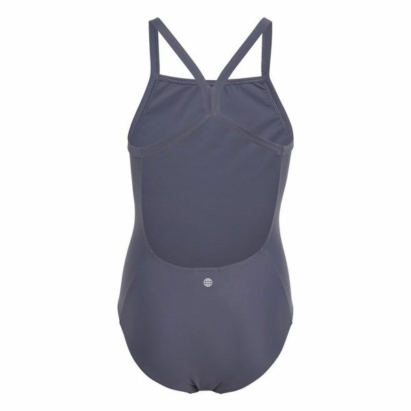 Swimsuit for Girls Adidas Big Logo Blue/5-6 Years - Image 3