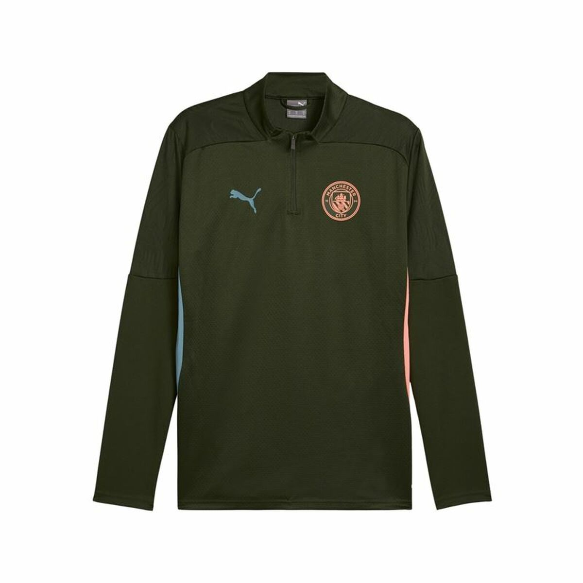 Training Sweatshirt for Adults Puma Manchester City 24/25 Training Olive/S