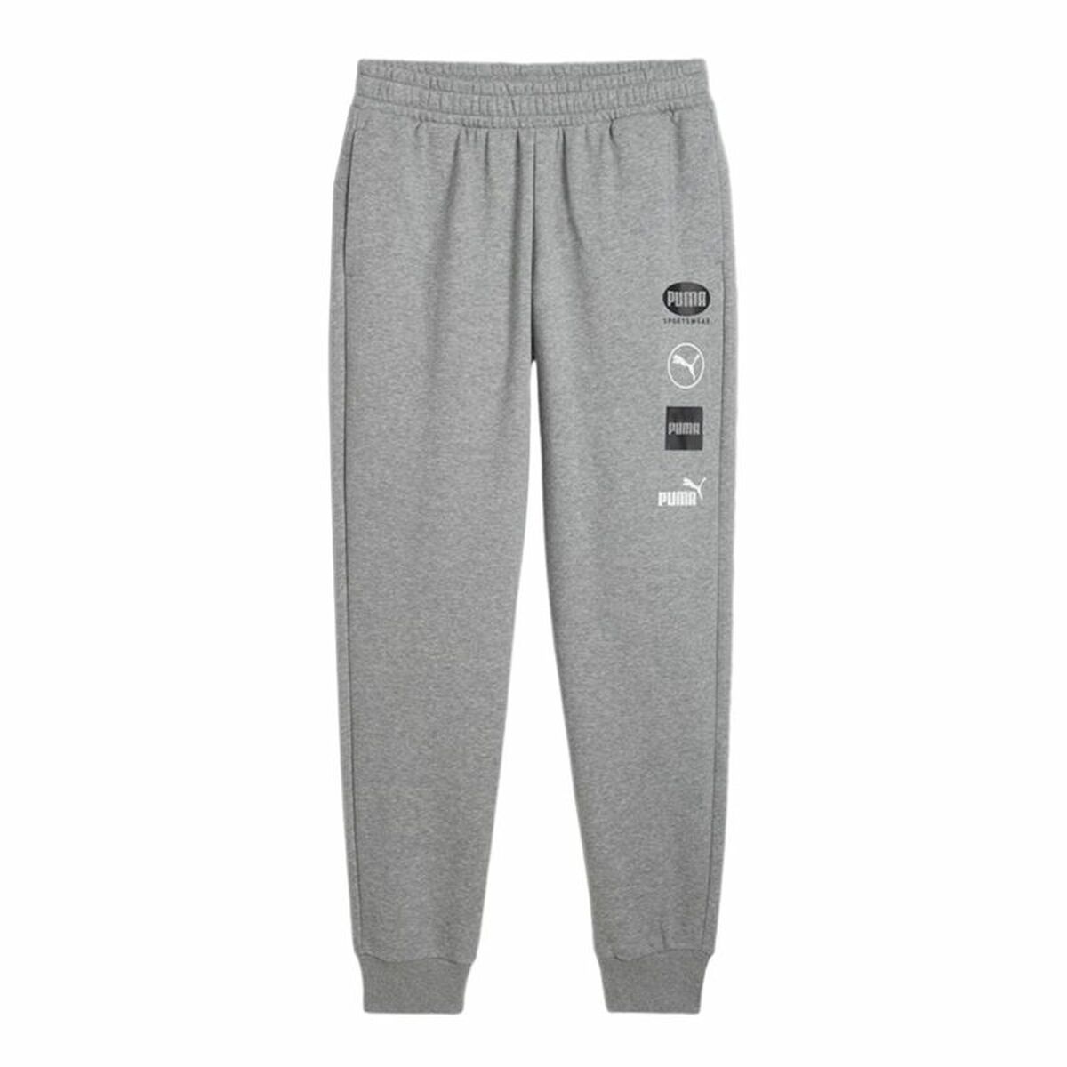 Adult's Tracksuit Bottoms Puma Power Graphic Sweatpants Grey Men/L