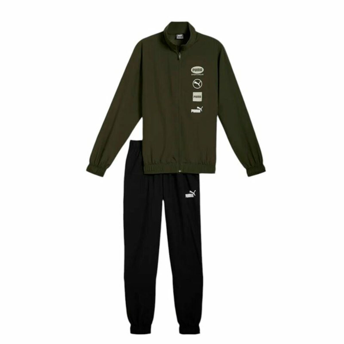 Tracksuit for Adults Puma Woven Graphic Suit Cl Green Men/XXL