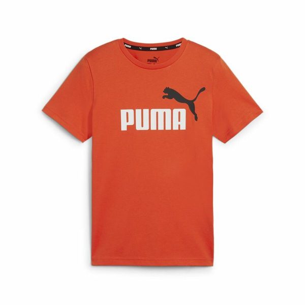 Child's Short Sleeve T-Shirt Puma Essentials+ 2 Col Logo/5-6 Years - Image 2