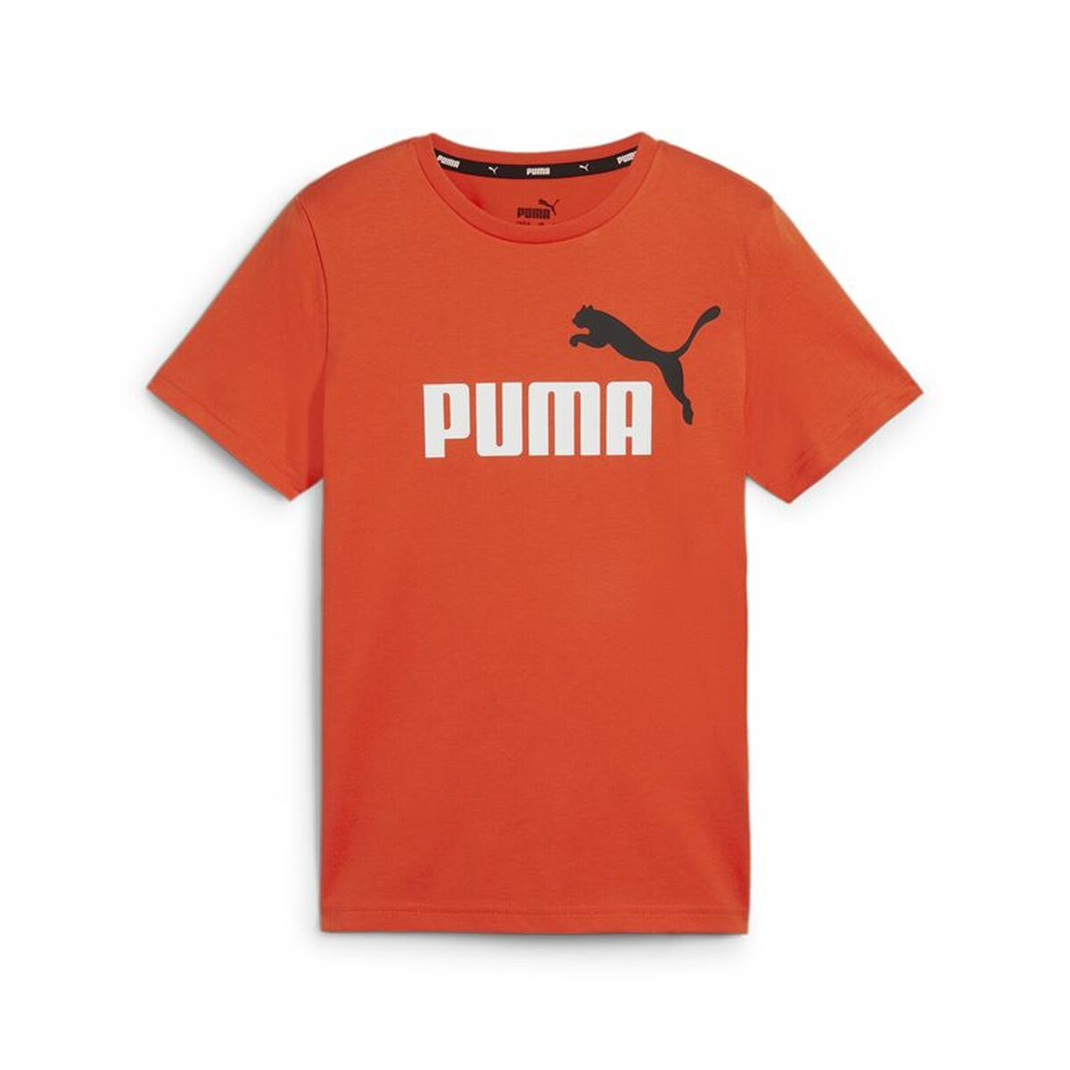 Child's Short Sleeve T-Shirt Puma Essentials+ 2 Col Logo/5-6 Years