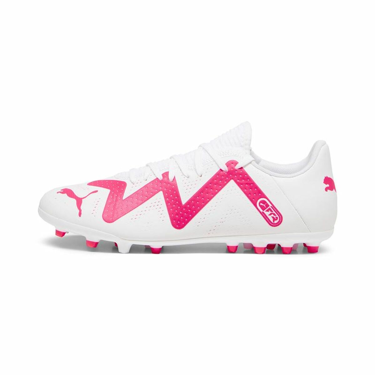 Adult's Football Boots Puma Future Play MG White Fuchsia/46