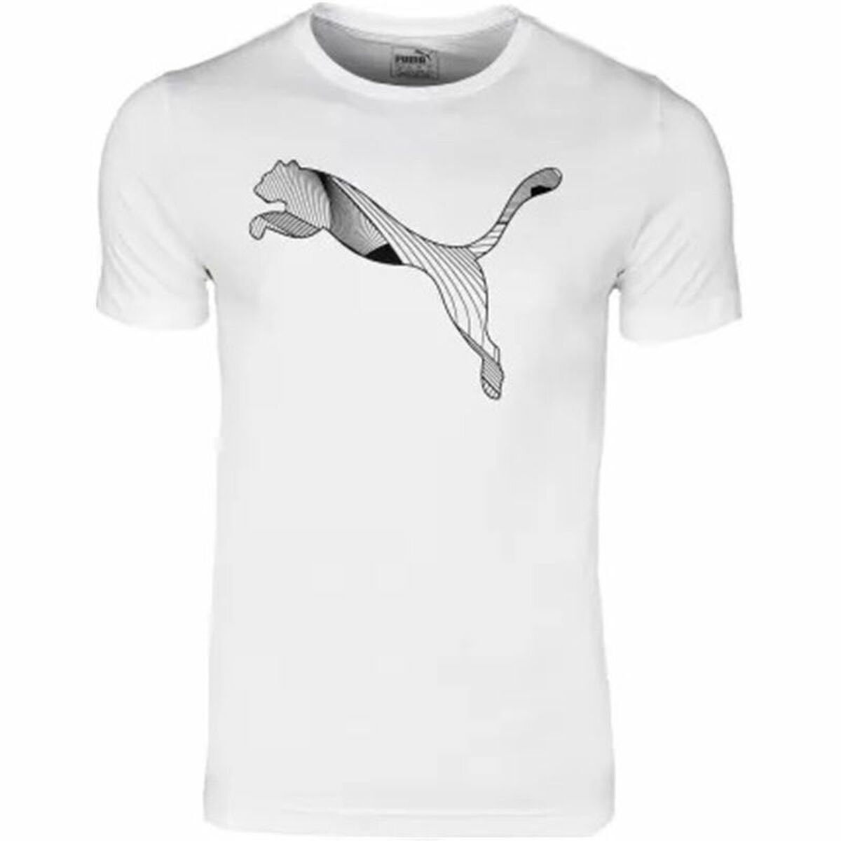 Child's Short Sleeve T-Shirt Puma Active Sports Graphic White/5-6 Years