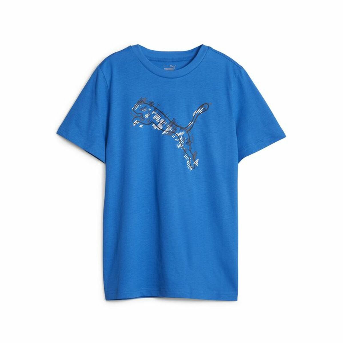 Child's Short Sleeve T-Shirt Puma Active Sports Graphic Blue/5-6 Years