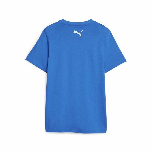Child's Short Sleeve T-Shirt Puma Active Sports Graphic Blue/5-6 Years - Image 3