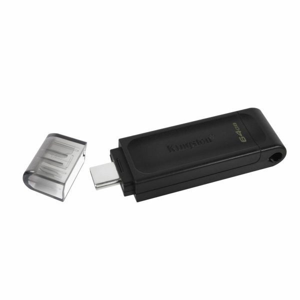 USB stick Kingston DT70/64GB usb c Black 64 GB