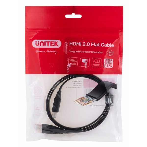 HDMI Cable Unitek C11063BK-1M Black 1 m