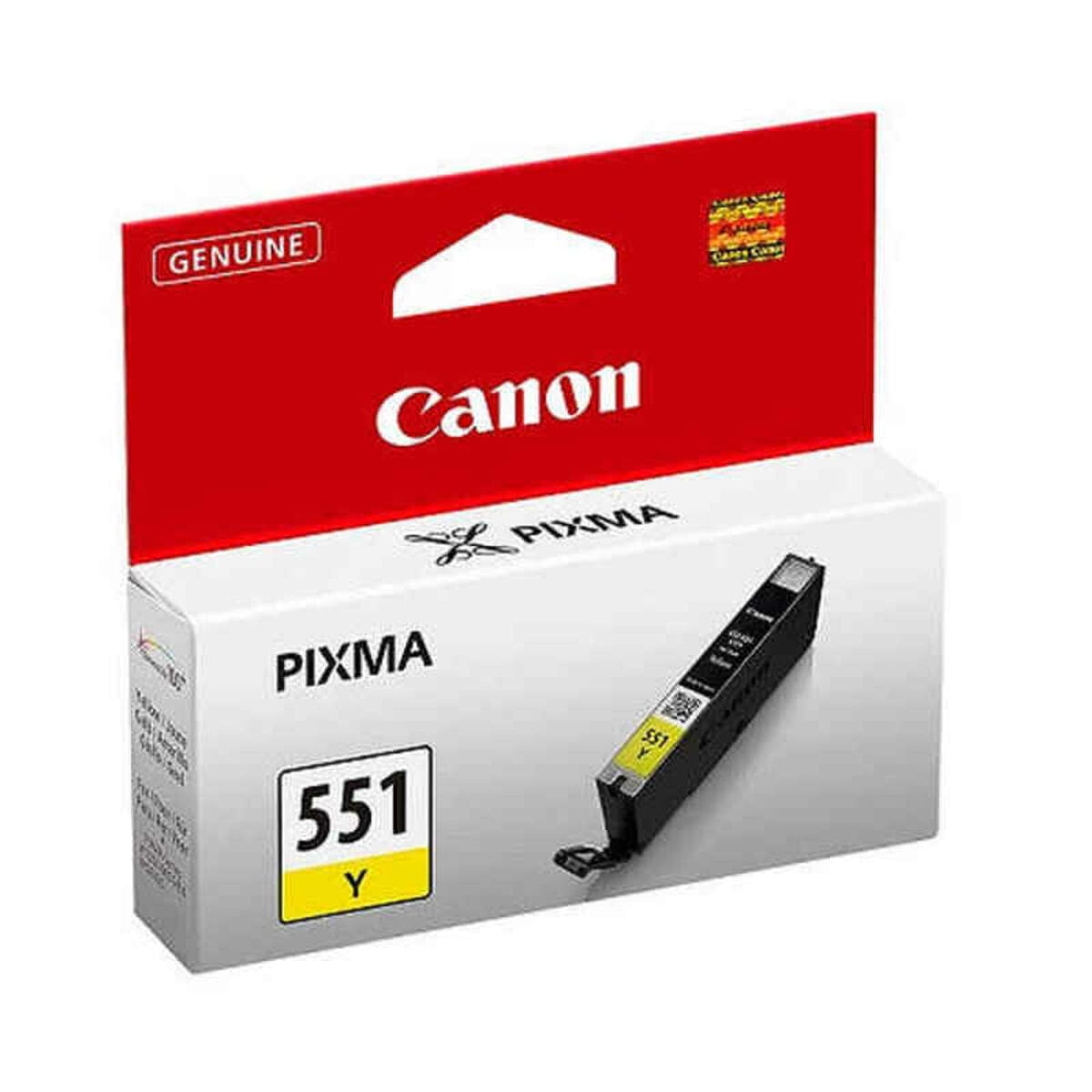 Original Ink Cartridge Canon CLI-551 Yellow/Yellow