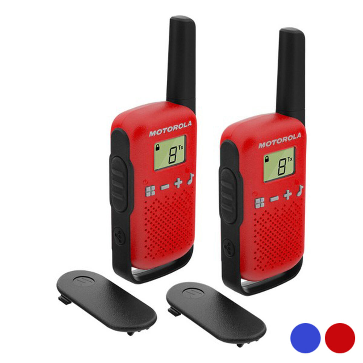 Walkie-Talkie Motorola T42 Dual 1,3" LCD 4 km (2 pcs)/Blue