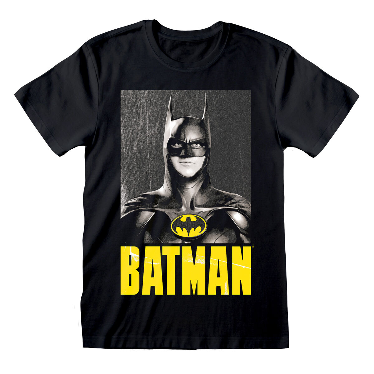 Short Sleeve T-Shirt Batman Keaton Batman Black Unisex/S