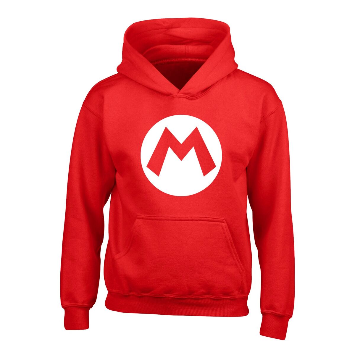 Unisex Hoodie Super Mario Badge Red/12-13 Years