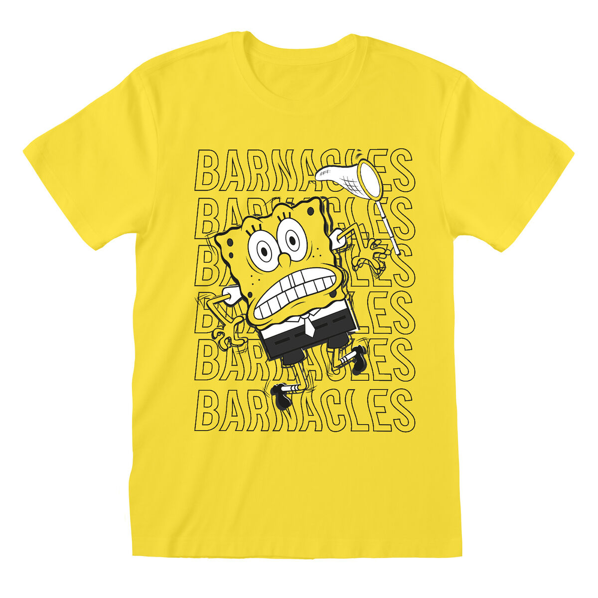 Unisex Short Sleeve T-Shirt Spongebob Barnacles Yellow/S