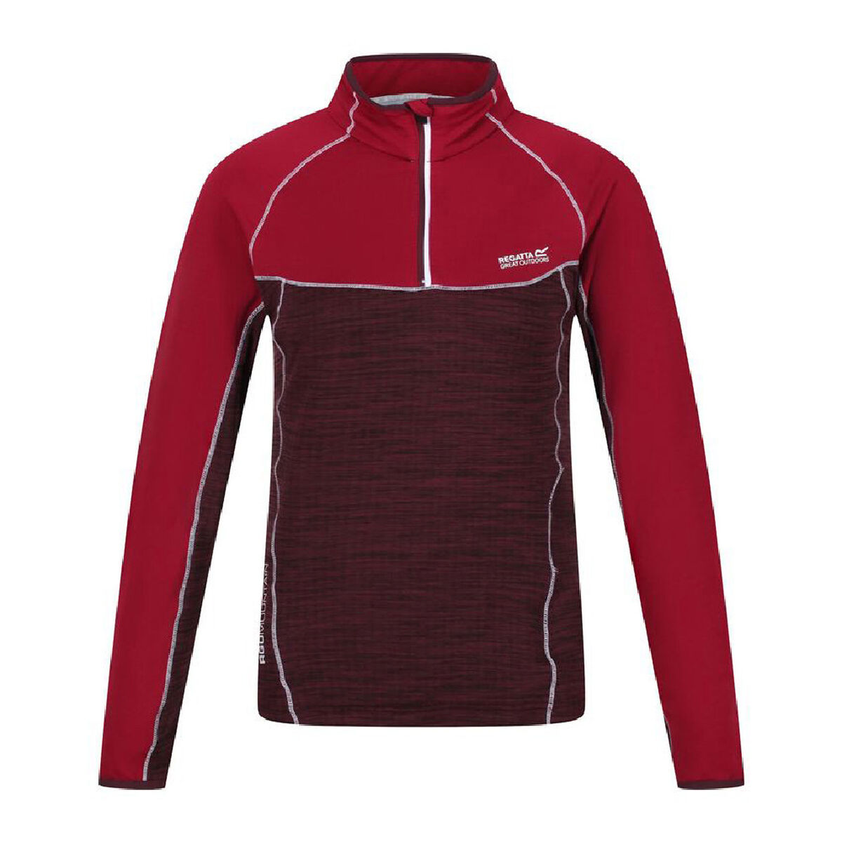 Fleece Lining Regatta Hepley Lightweight Half-Zip Dark Red/8