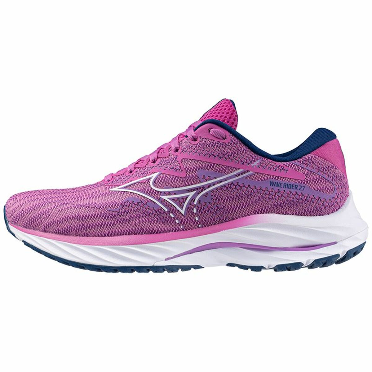 Sports Trainers for Women Mizuno Wave Rider 27 Light Pink/36.5