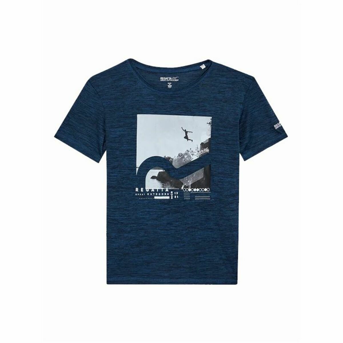 Children’s Short Sleeve T-Shirt Regatta Alvarado VII Bluewingmarl Blue/7-8 Years