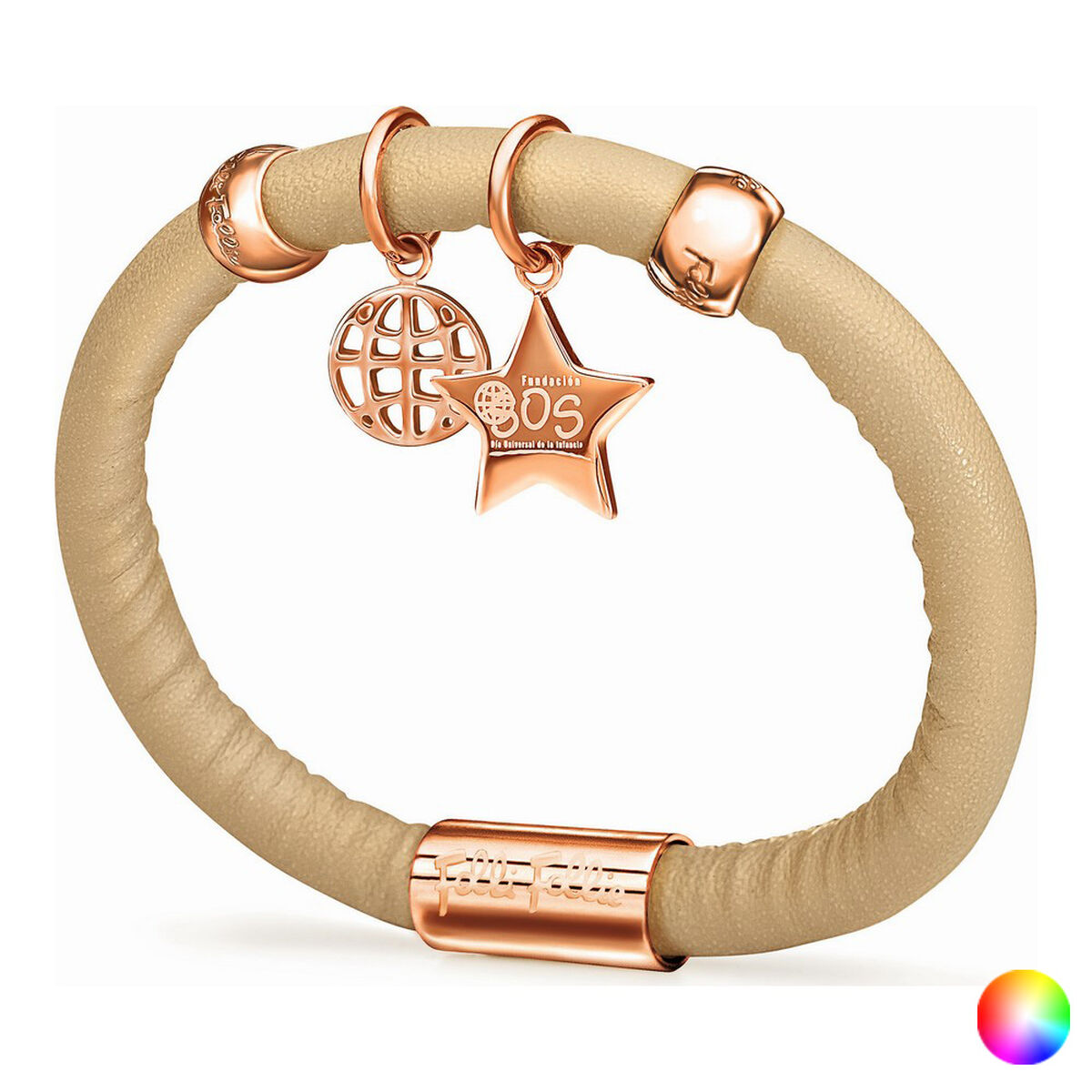 Ladies' Bracelet Folli Follie 1B13T046R 16 cm/Violet