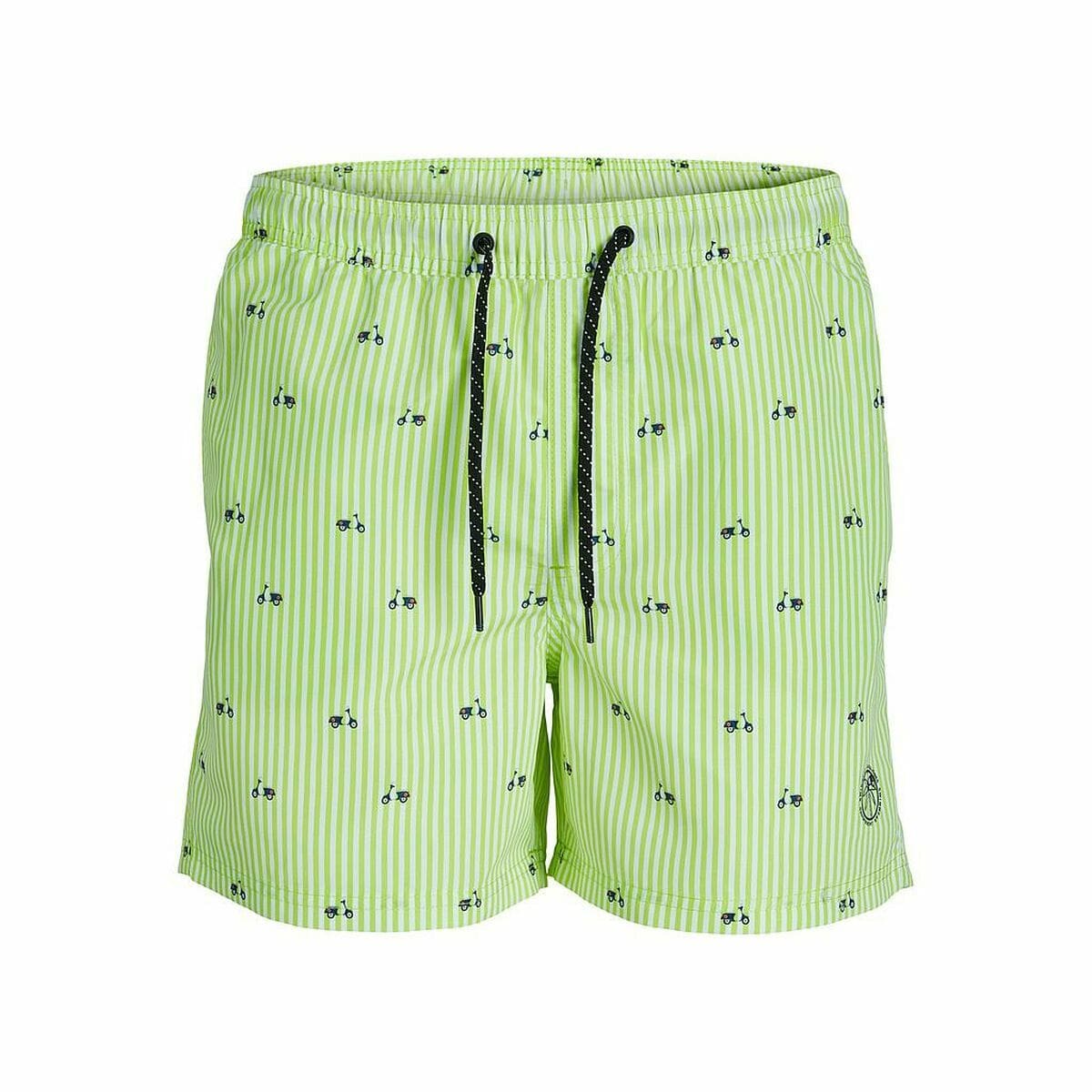 Men’s Bathing Costume PSTFIJI JJSWIM MINI STRIPE LY  Jack & Jones 12227350 Green/XXL