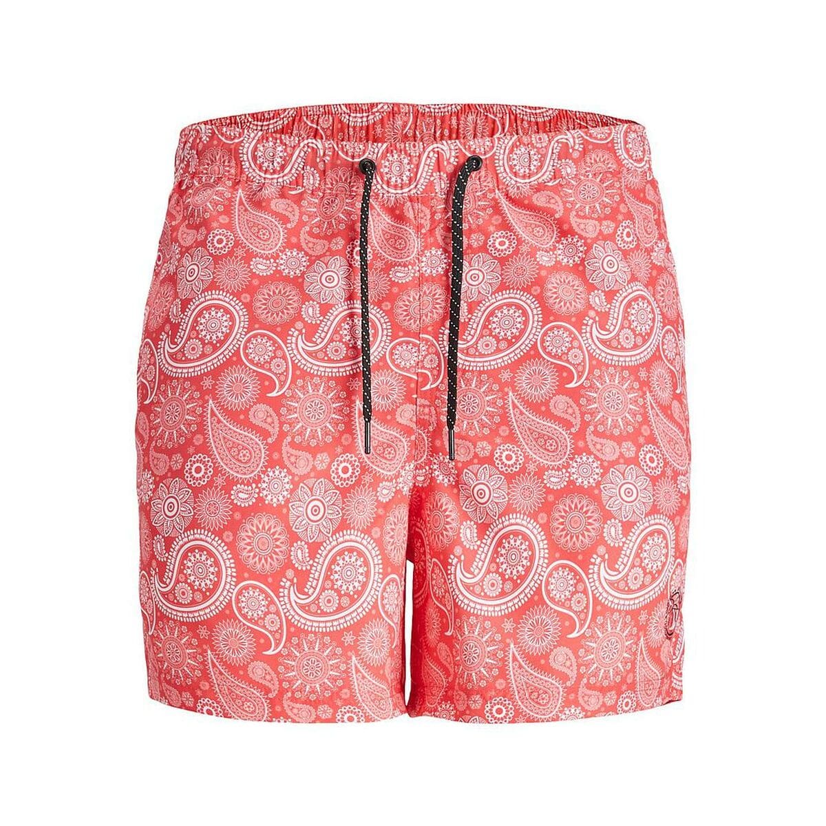 Men’s Bathing Costume SQUAD Jack & Jones PAISLEY 12234512  Pink/XXL