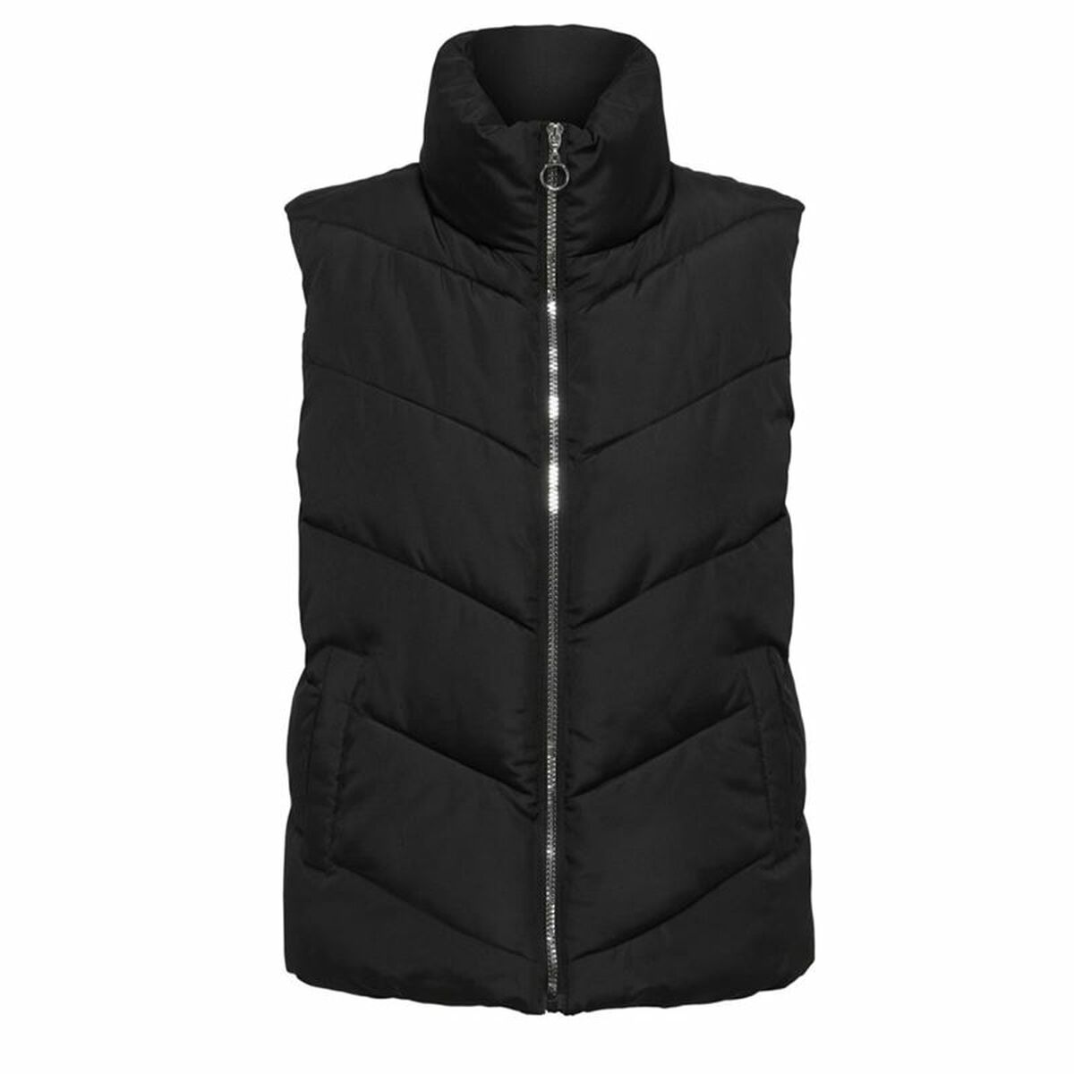 Women's Waistcoat Jack & Jones Jdyfinno Life Short Padd Black/XS