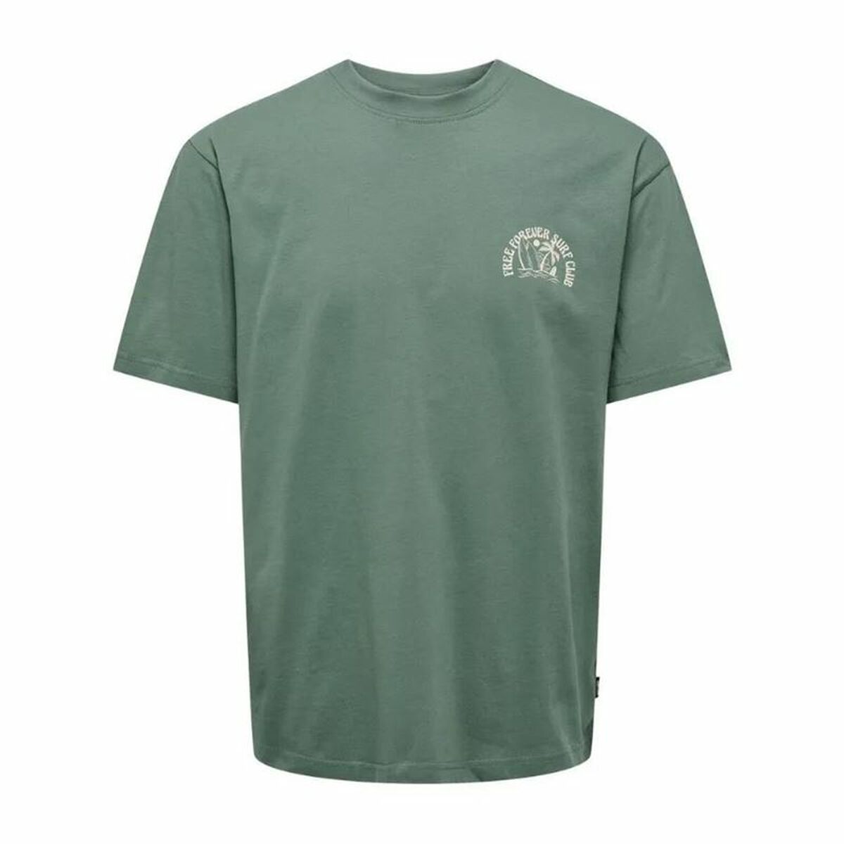 Men’s Short Sleeve T-Shirt Only & Sons Onskylan Rlx Icon Dark green/M
