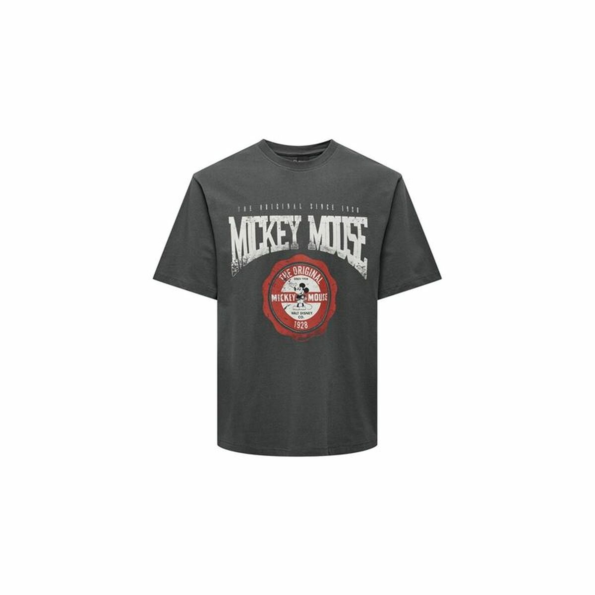 Men’s Short Sleeve T-Shirt Only & Sons Onsmickey Rlx Dark grey/S