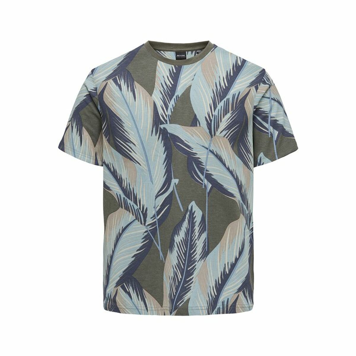 Men’s Short Sleeve T-Shirt Only & Sons Onskobe Reg Banana Leaf Olive/M
