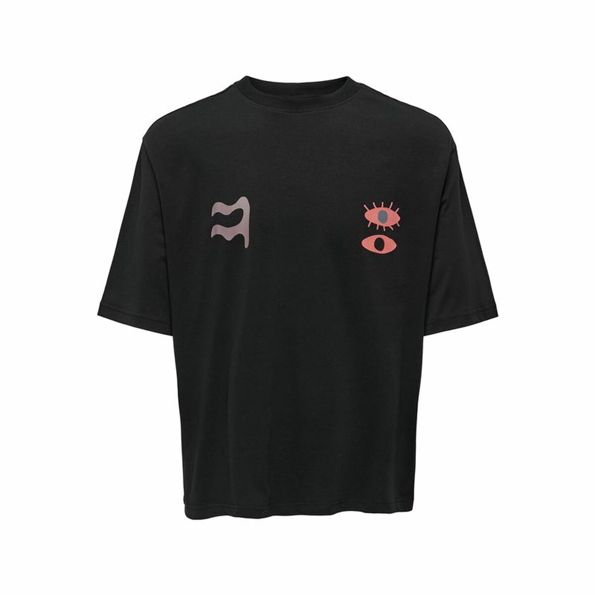 Men’s Short Sleeve T-Shirt Only & Sons Onslenny Ovz Element  Black/M