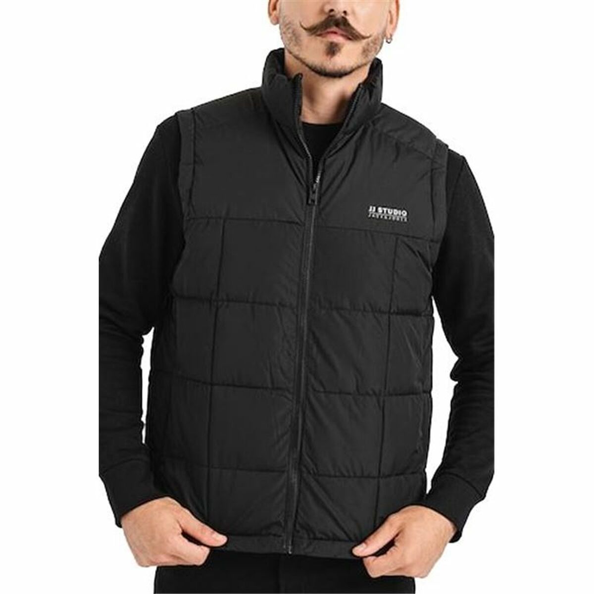 Men's Sports Gilet Jack & Jones Jjben Square Bodywarmer Black/XL