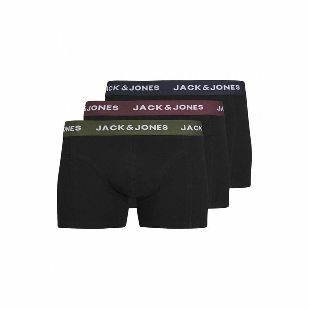 Men's Boxer Shorts Jack & Jones Jacaron Solid Trunks Black/XXL