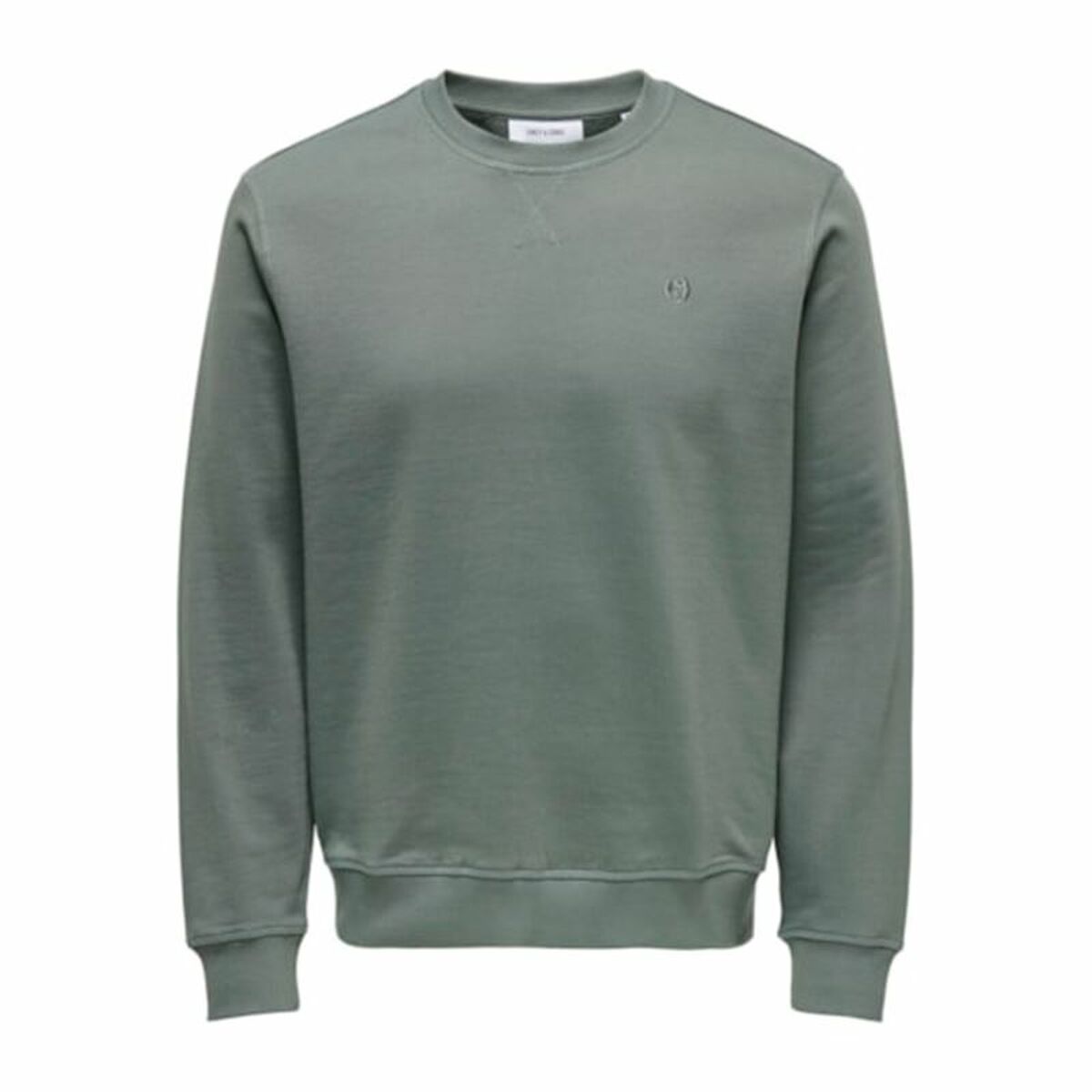 Men’s Sweatshirt without Hood Only & Sons Onsdan Unshed Reg Crew Neck Dark green/XL
