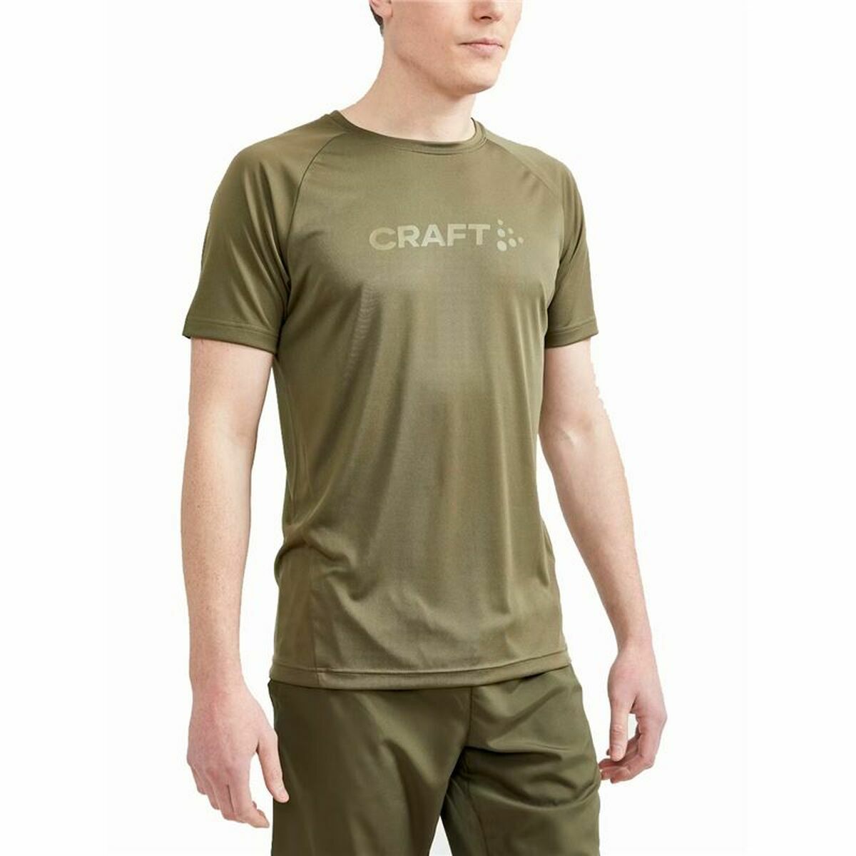 Short Sleeve T-Shirt Craft Core Essence Logo Green/M