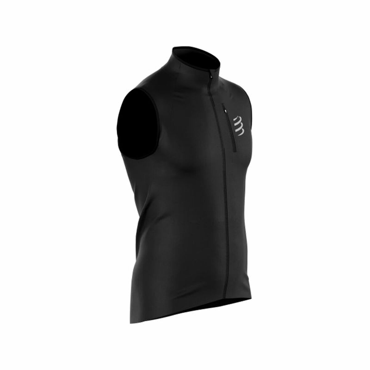 Men's Sports Gilet Compressport Hurricane Black/L