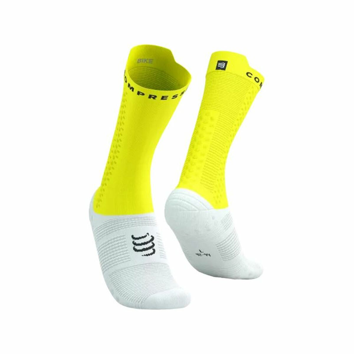 Sports Socks Compressport Pro Racing Lime green/35-38