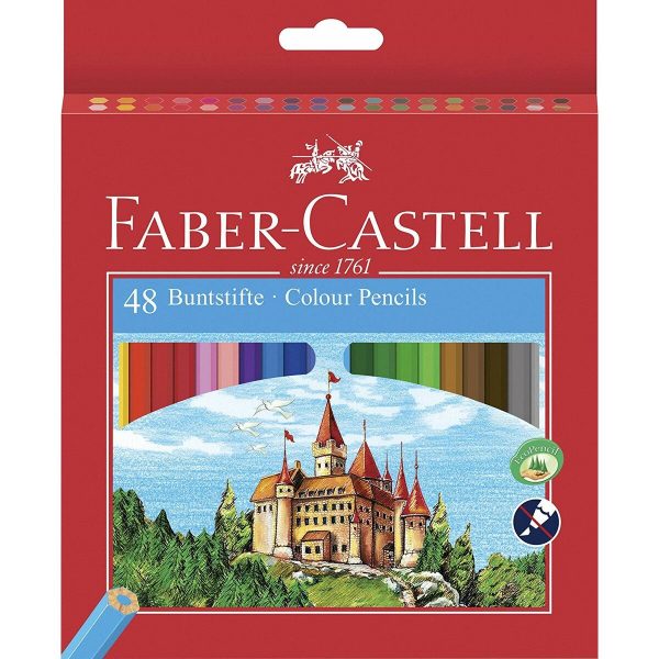 Colouring pencils Faber-Castell Castle Multicolour 48 Pieces