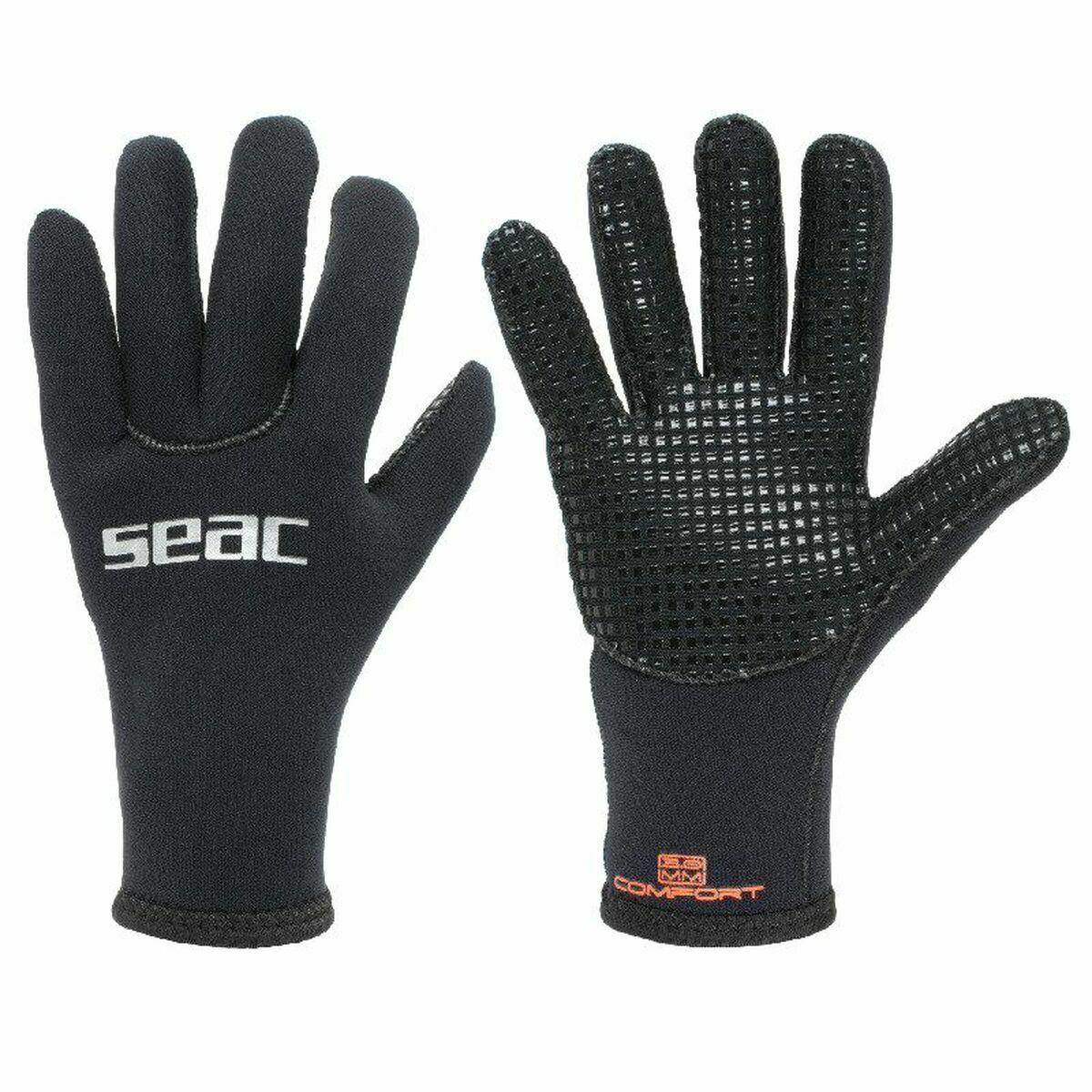 Diving gloves Seac Seac Comfort 3 MM Black/XL