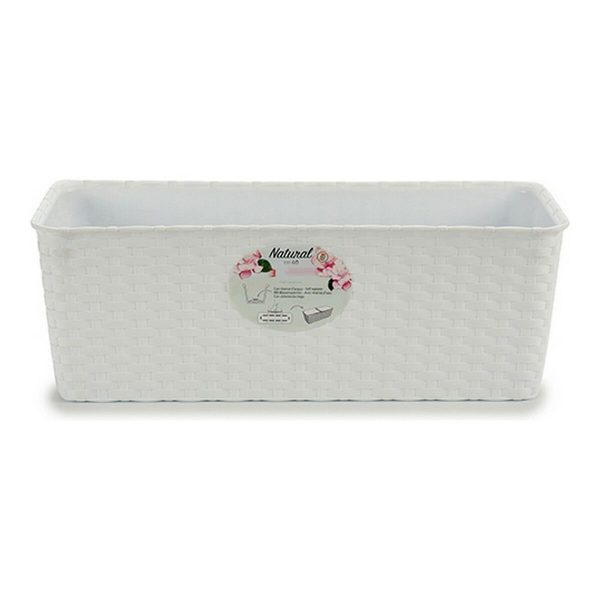 Planter Stefanplast 73700 White Plastic 15,5 x 13,5 x 39 cm